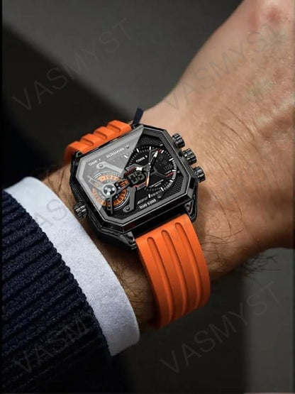 Vasmyst E106 Black Orange Digital Watch - 61kWsFqjB2L._SY741_