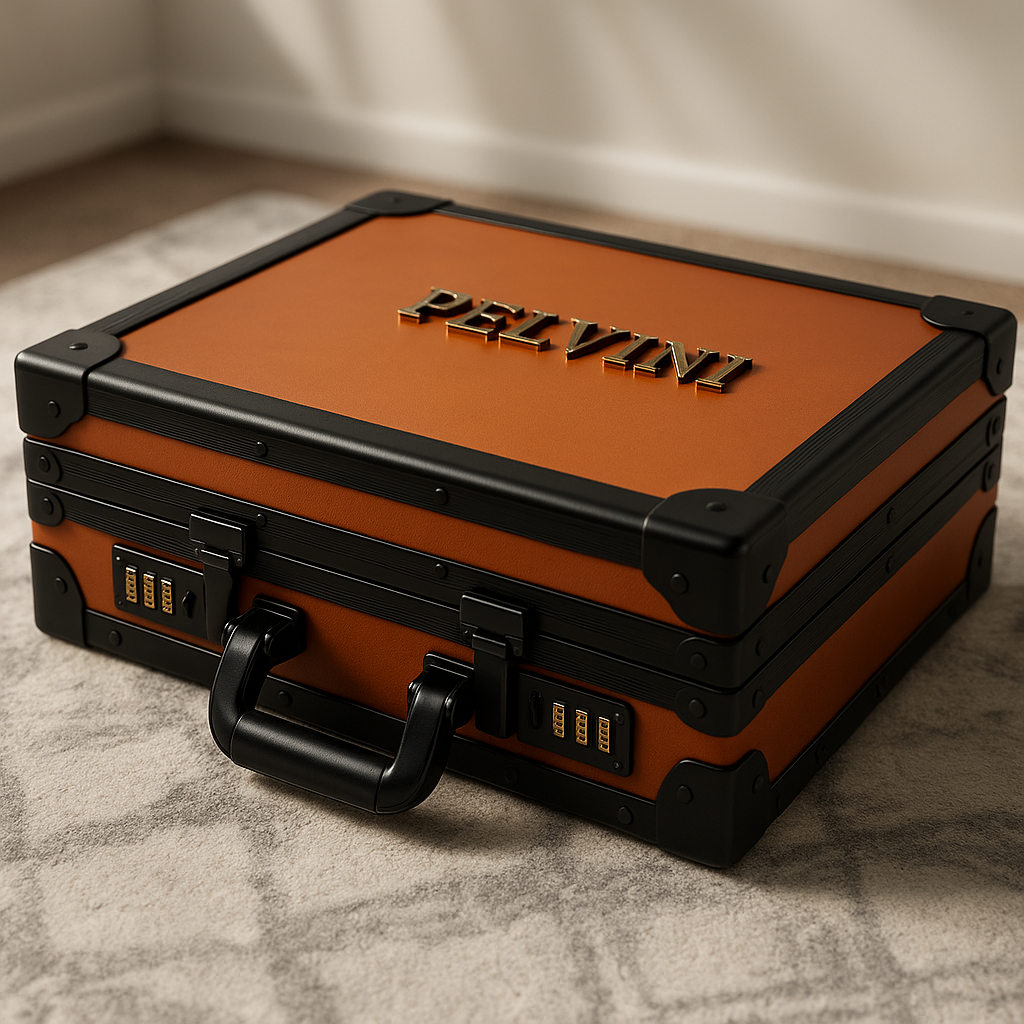 Luxury Vasmyst® Briefcase - Cognac