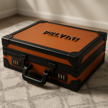 Luxury Vasmyst® Briefcase - Cognac