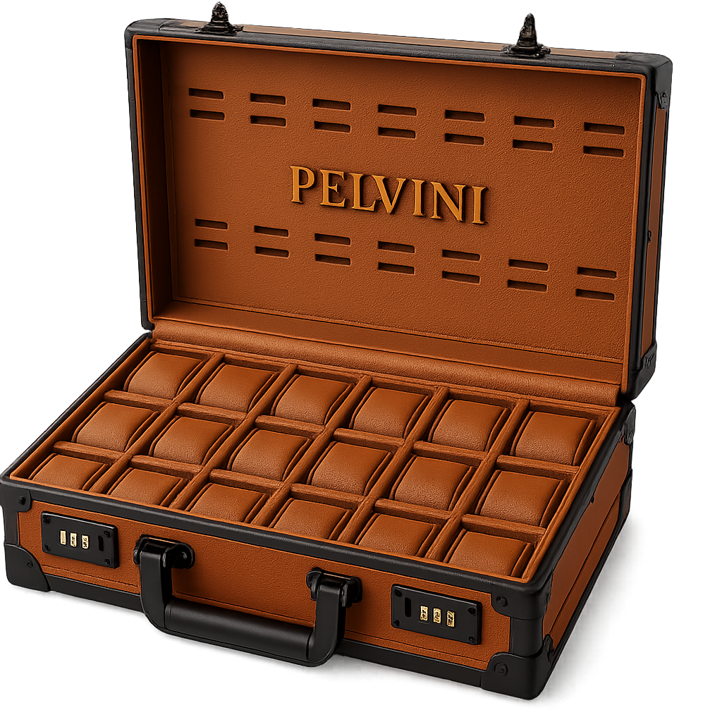 Luxury Vasmyst® Briefcase - Cognac