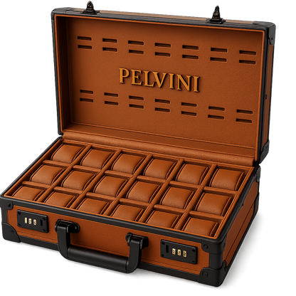 Luxury Vasmyst® Briefcase - Cognac