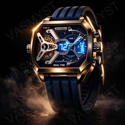 Vasmyst E106 Silver Blue - 3/4 cinematic gold flare
