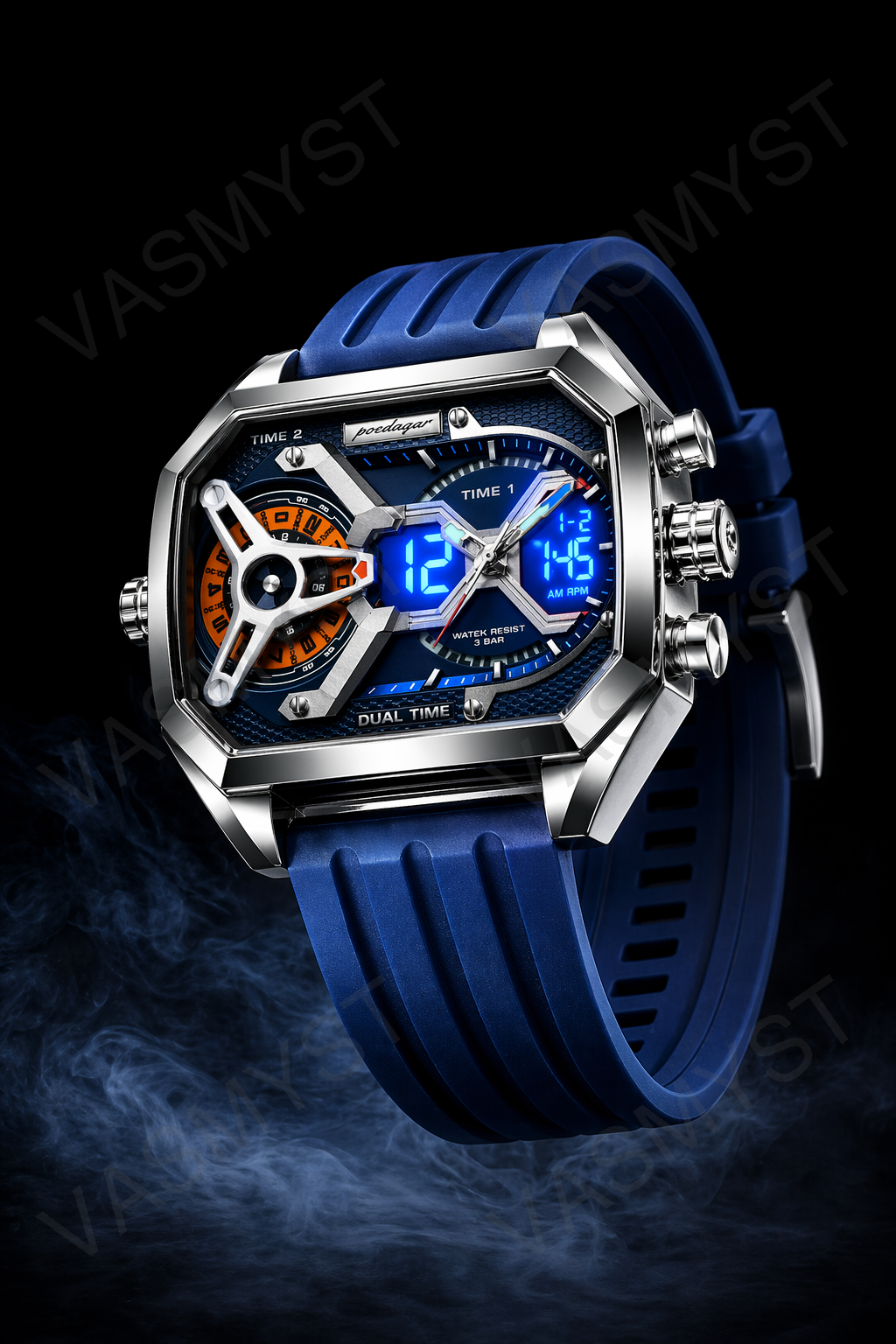 Vasmyst E106 Silver Blue Digital Watch - ChatGPT Image May 30, 2026, 12_51_31 PM